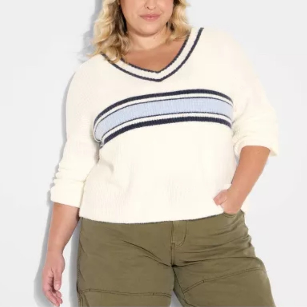 Wild‎ Fable Women's V-Neck Pullover Sweater